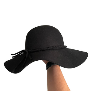 🦋2 For $50🦋Black Wide-Brim Hat